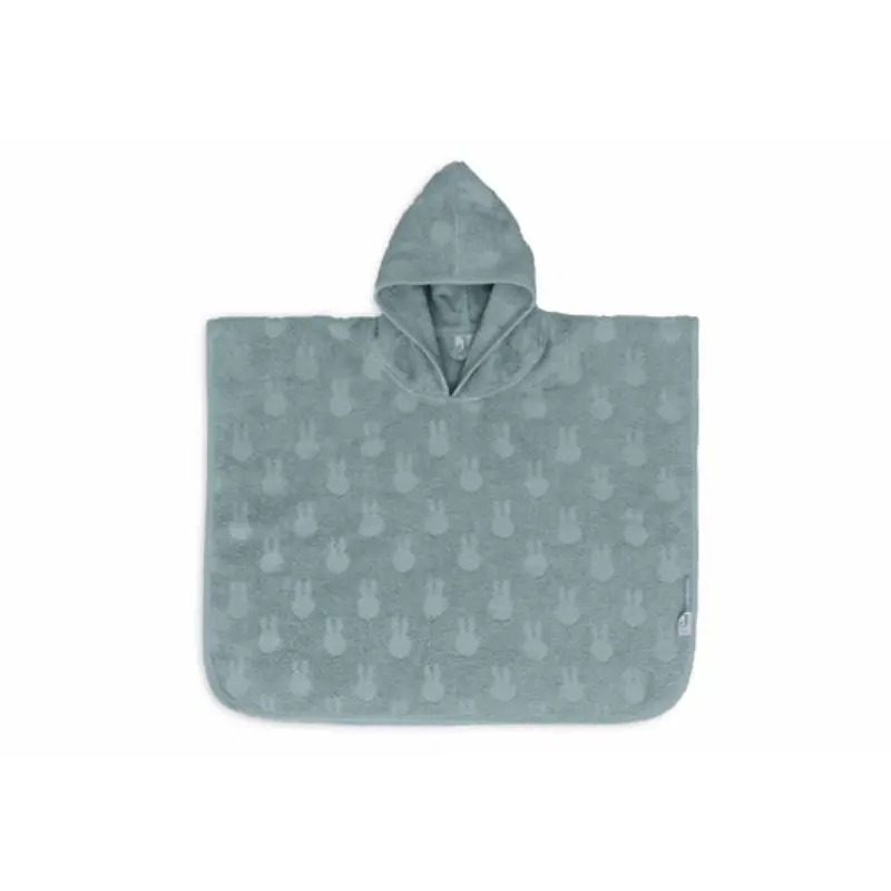 Jollein badponcho Nijntje - Miffy Jacquard Sea Green