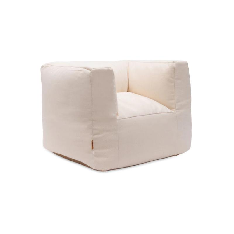 Jollein fauteuiltje Beanbag Twilll Natural