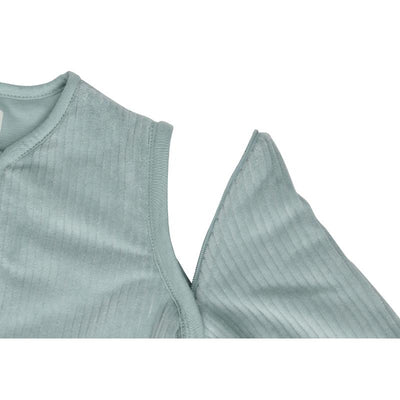 Jollein slaapzak met afritsbare mouw Rond Rib Sea Green