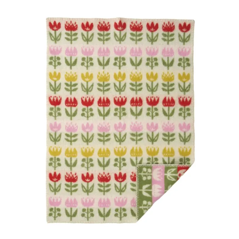 Klippan wiegdeken eco-wol Tulip baby Multi