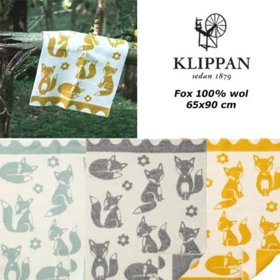 Klippan wiegdeken wol - Fox