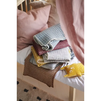 Klippan wiegdeken wol - Knut baby balsam green