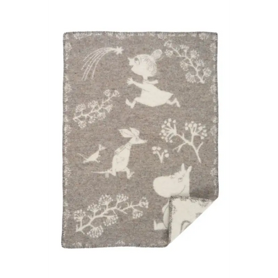 Klippan wiegdeken wol - Moomin Winterland