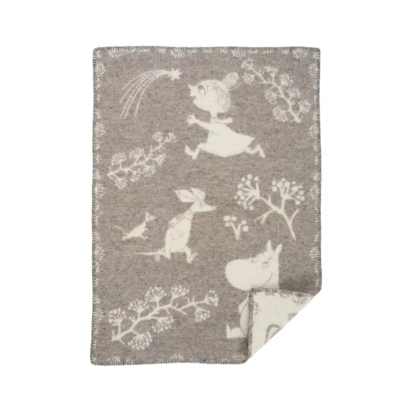 Klippan wiegdeken wol - Moomin Winterland