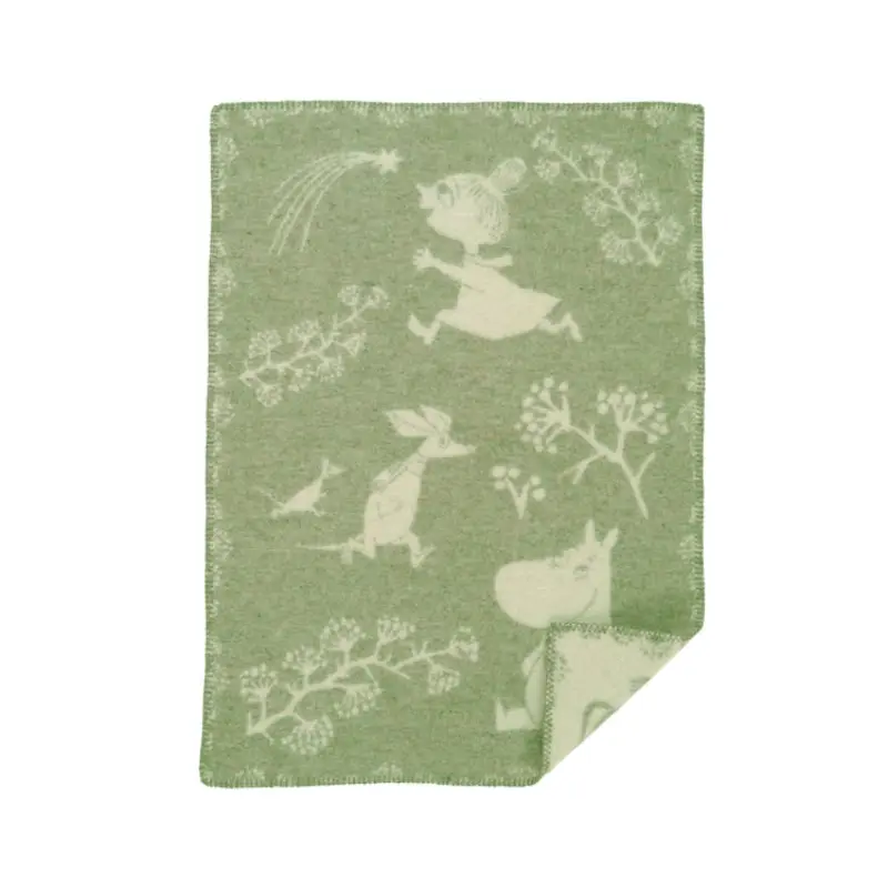 Klippan wiegdeken wol - Moomin Winterland