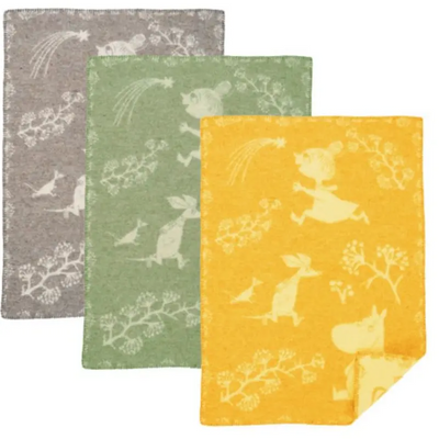 Klippan wiegdeken wol - Moomin Winterland