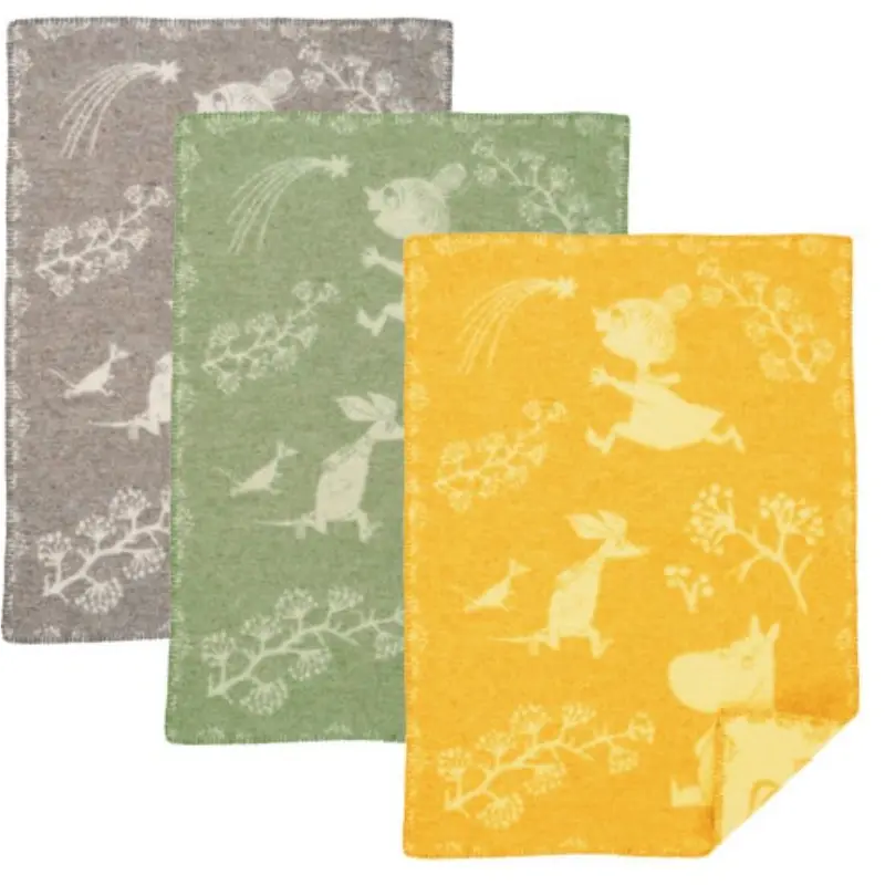 Klippan wiegdeken wol - Moomin Winterland