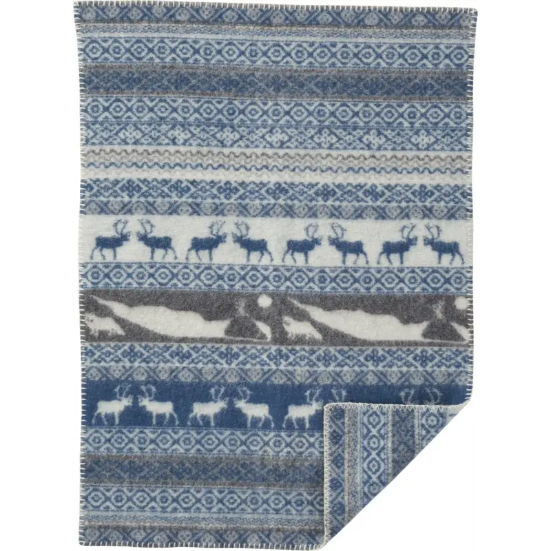 Klippan wiegdeken wol - Sarek grijs