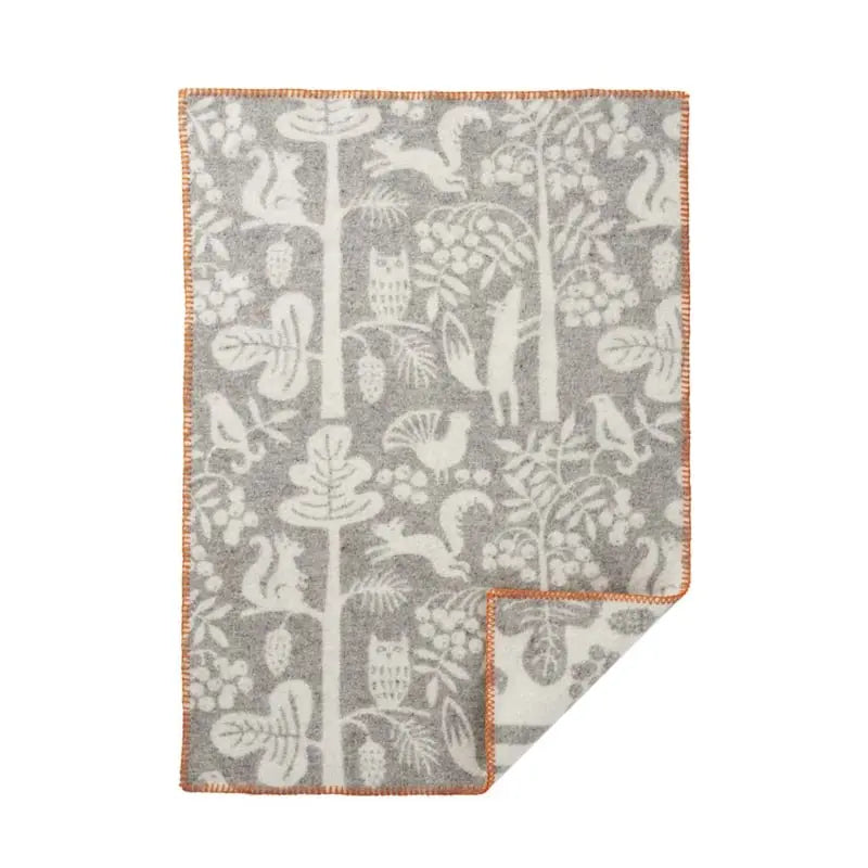 Klippan wiegdeken wol - Tree climbers grey