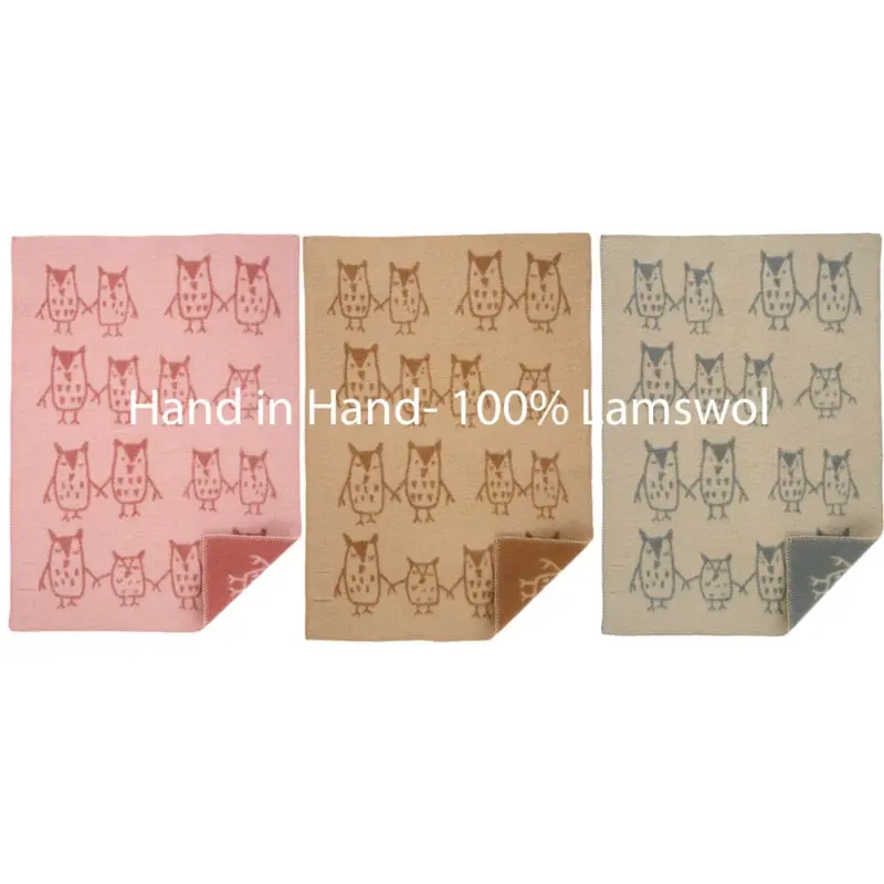 Klippan wiegdeken wol hand in hand