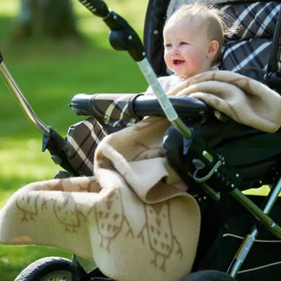 Klippan wiegdeken wol hand in hand