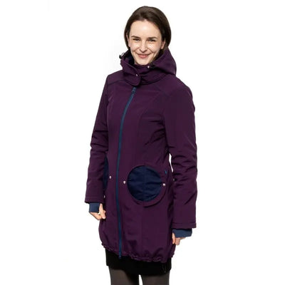 Liliputi 4in1 softshell Mama Coat Blue Plum