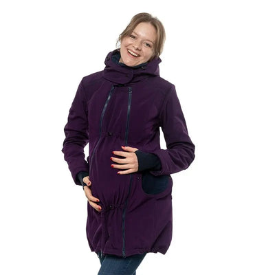 Liliputi 4in1 softshell Mama Coat Blue Plum