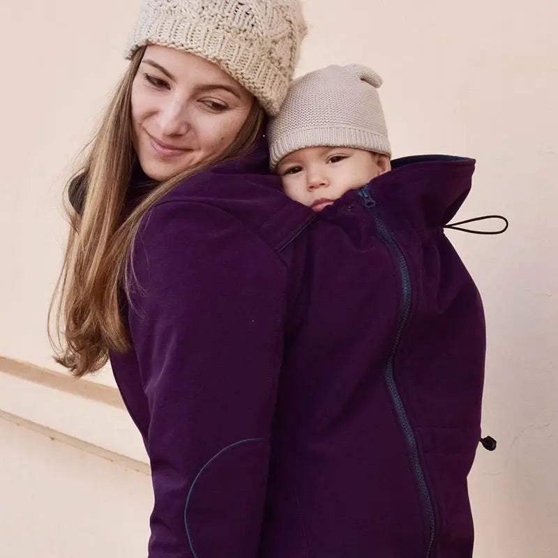 Liliputi 4in1 softshell Mama Coat Blue Plum