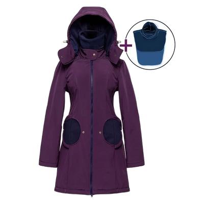 Liliputi 4in1 softshell Mama Coat Blue Plum