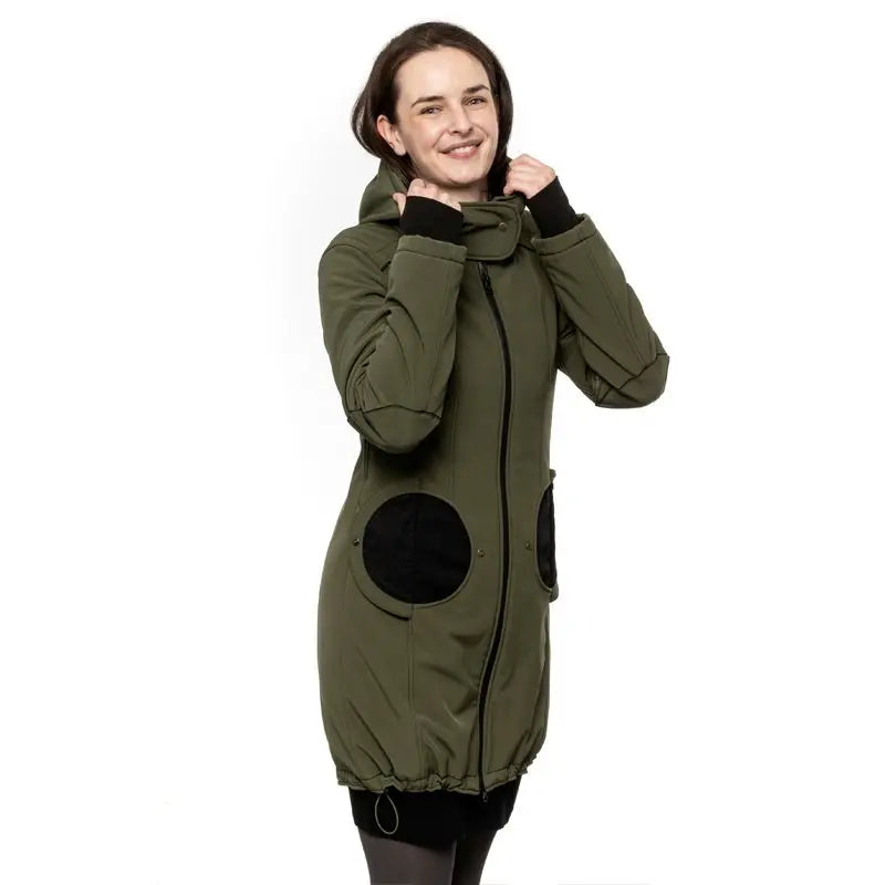 Liliputi 4in1 softshell Mama Coat Forest Green