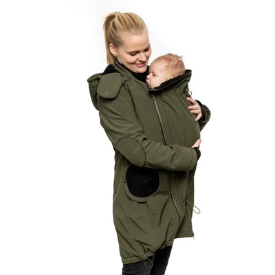 Liliputi 4in1 softshell Mama Coat Forest Green