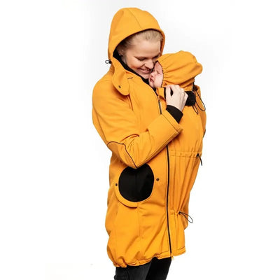 Liliputi 4in1 softshell Mama Coat Mango