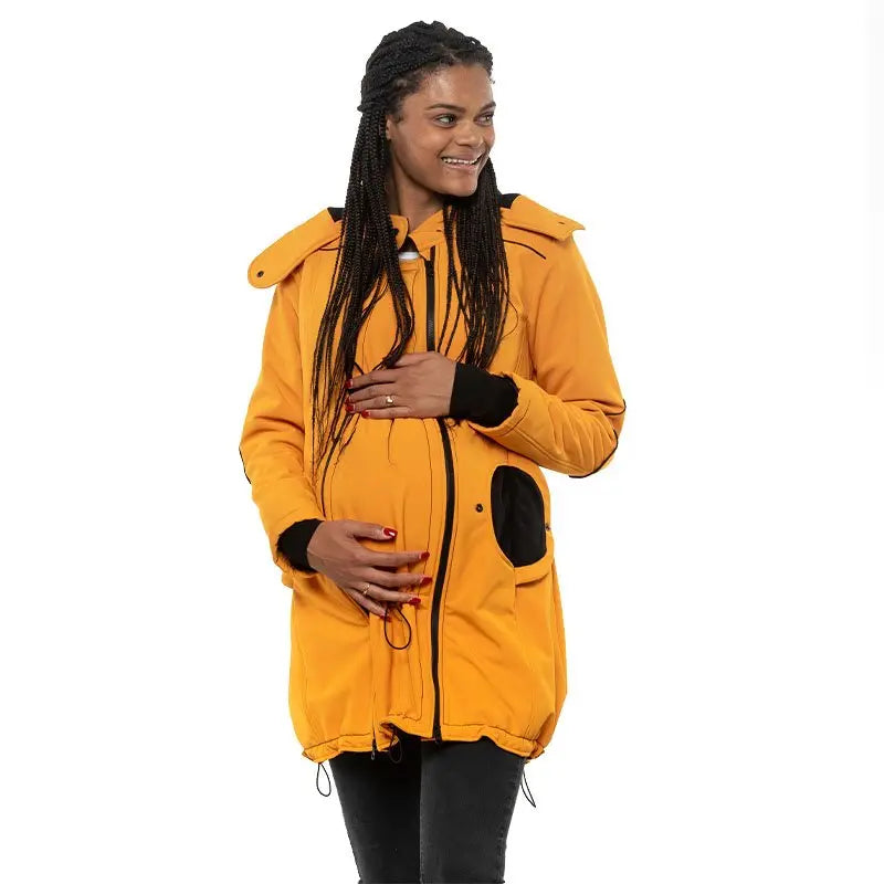 Liliputi 4in1 softshell Mama Coat Mango