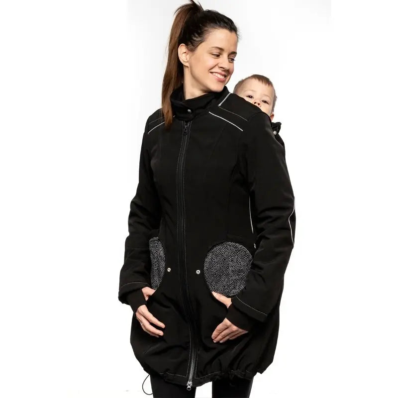 Liliputi 4in1 softshell Mama Coat Midnight Snow