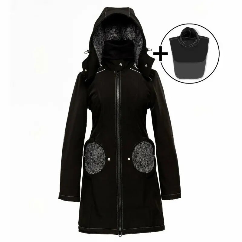 Liliputi 4in1 softshell Mama Coat Midnight Snow