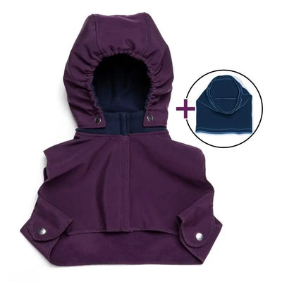 Liliputi Baby Hood & Neck warmer Blue Plum