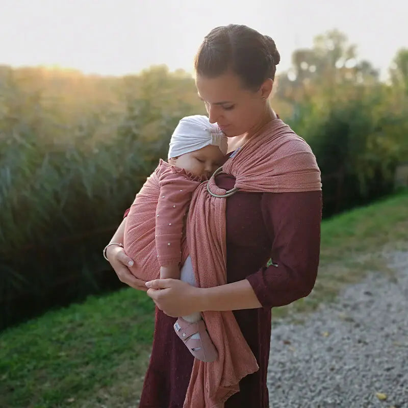 Liliputi Ring Sling draagdoek Coral Sand