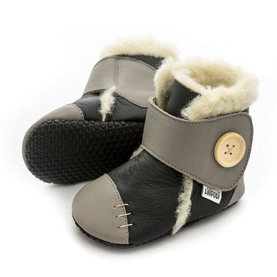 Liliputi Soft Paws babylaarsjes Booties Metal