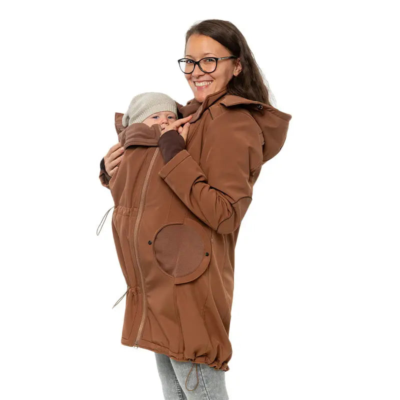 Liliputi 4in1 softshell Mama Coat Caramel