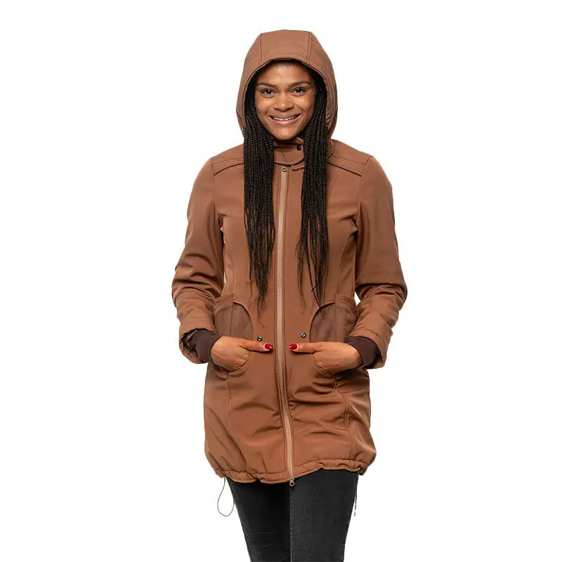 Liliputi 4in1 softshell Mama Coat Caramel