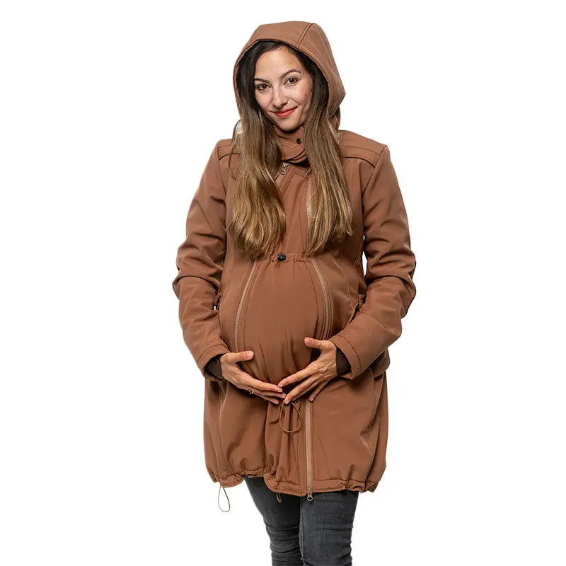 Liliputi 4in1 softshell Mama Coat Caramel