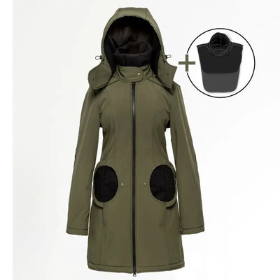 Liliputi 4in1 softshell Mama Coat Forest Green