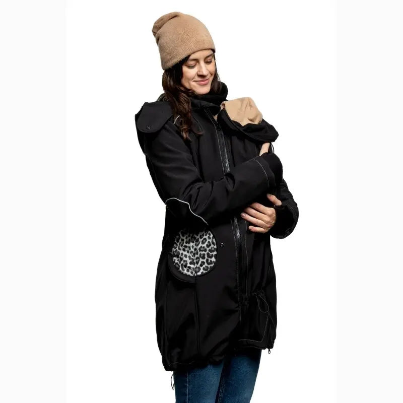 Liliputi 4in1 softshell Mama Coat leopard