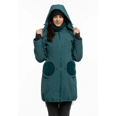 Liliputi 4in1 softshell Mama Coat mineral