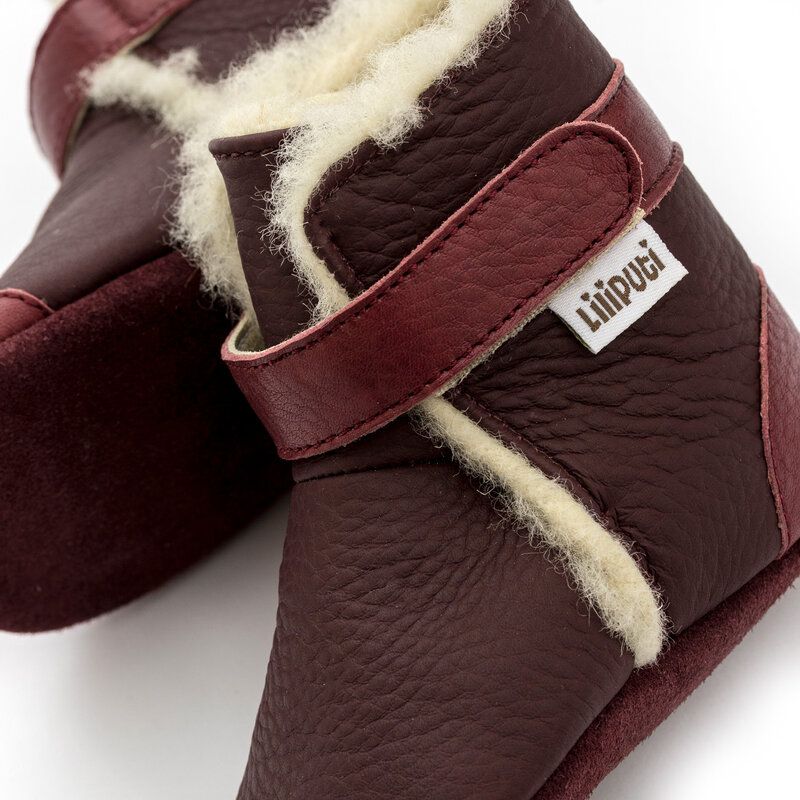 Liliputi babylaarsjes Booties Burgundy