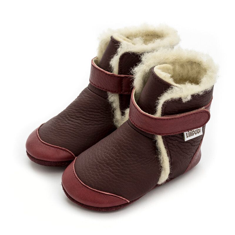 Liliputi babylaarsjes Booties Burgundy