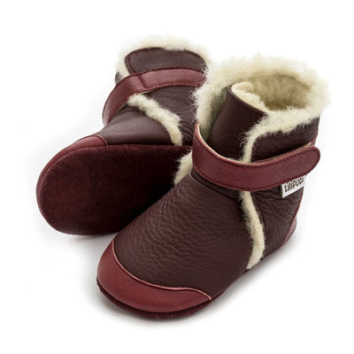 Liliputi babylaarsjes Booties Burgundy