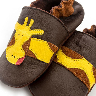 Liliputi babyslofjes Giraffe Brown