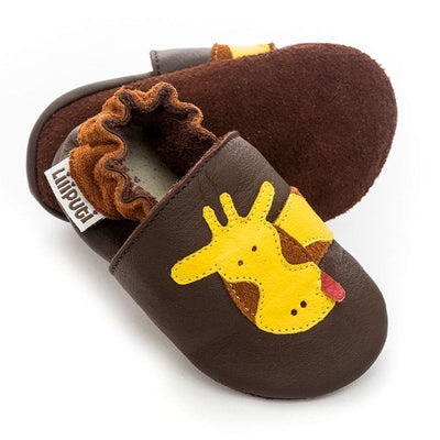 Liliputi babyslofjes Giraffe Brown