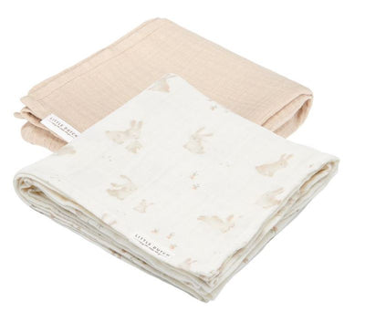 Little Dutch swaddle doeken 70 cm Baby Bunny Beige