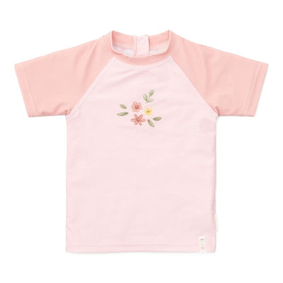 Little Dutch zwemshirt korte mouw Flower Pink