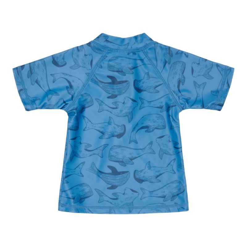Little Dutch zwemshirt korte mouw Sea Life Blue - 62-68 | VEILING startprijs 1,00