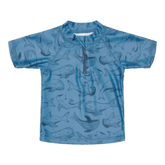 Little Dutch zwemshirt korte mouw Sea Life Blue - 86-92 | VEILING startprijs 1,00