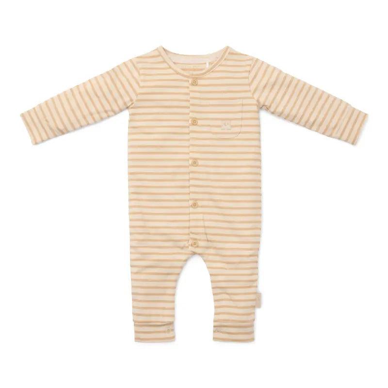 Little Dutch eendelige pyjama Natural Stripes