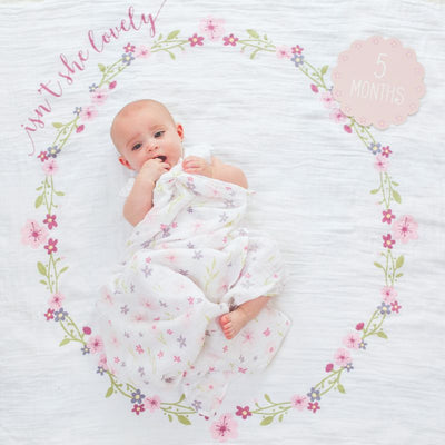 Lulujo Swaddle & Cards - Isn't she lovely