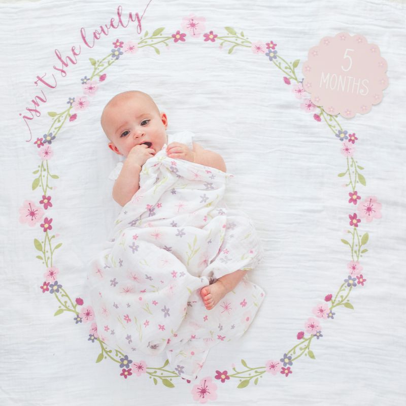 Lulujo Swaddle & Cards - Isn&