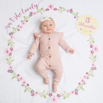 Lulujo Swaddle & Cards - Isn't she lovely