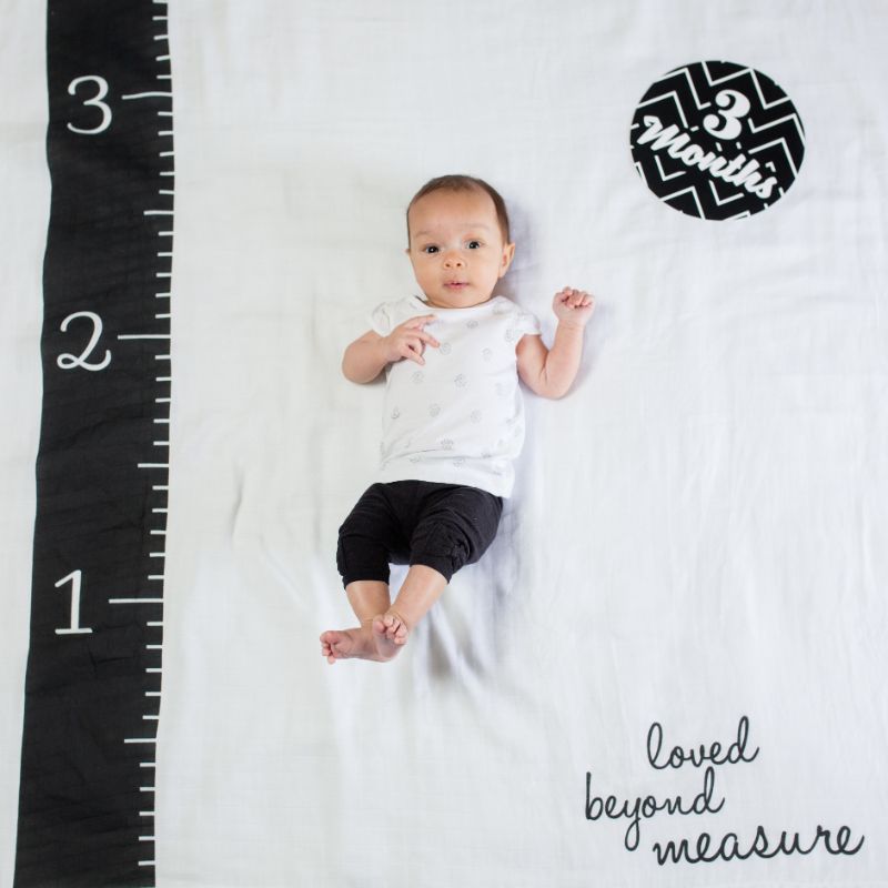 Lulujo Swaddle & Cards - Loved beyond measure