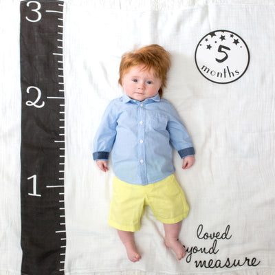 Lulujo Swaddle & Cards - Loved beyond measure