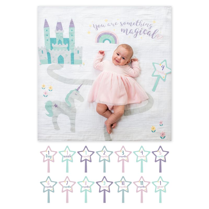 Lulujo Swaddle & Cards - Something Magical